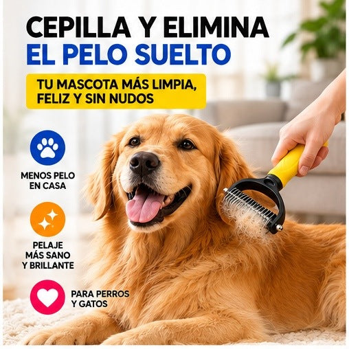 Cepilla y elimina el pelo suelto de tu mascota